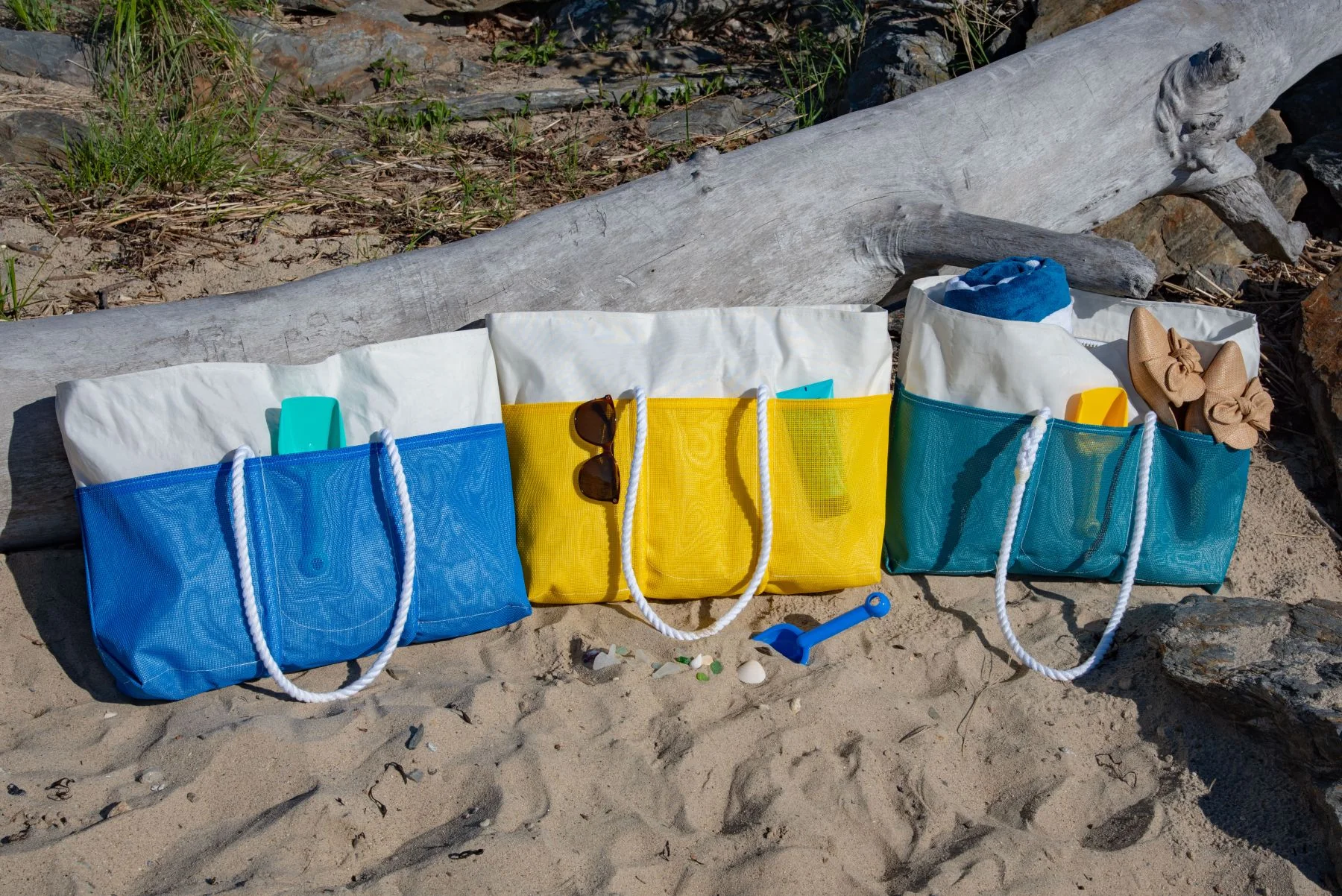 Authentic Recycled Sail Cloth Totes